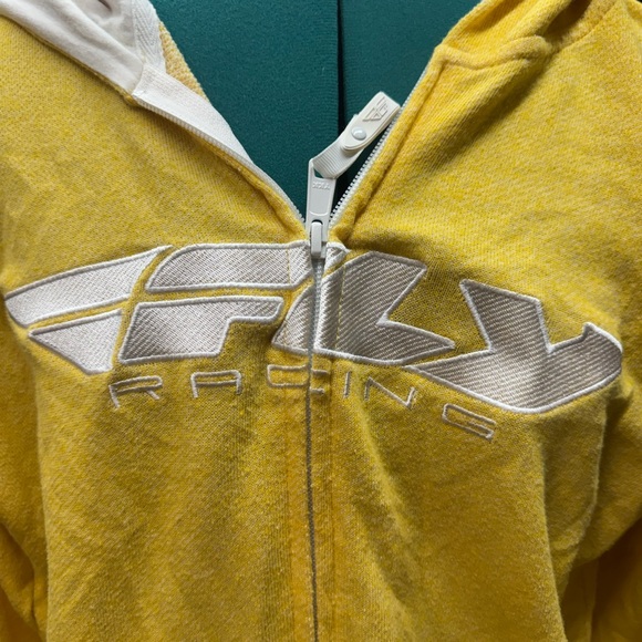 Fly Racing Yellow Hoodie - Picture 2 of 4